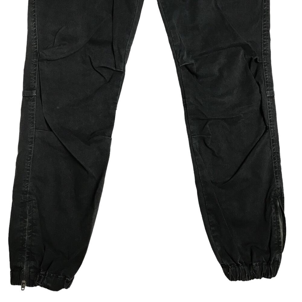 Nili Lotan Cropped Military Jogger Ankle Zipper Carbon Charcoal Black Pants 2 - Picture 5 of 13